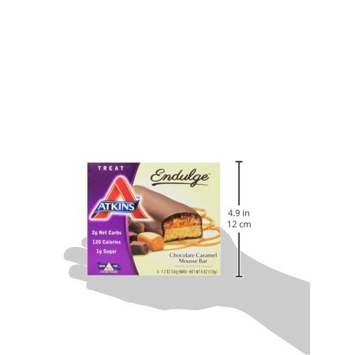 Atkins Endulge Chocolate Caramel Mousse Treat Bar, 1.2 Oz., 5 Co