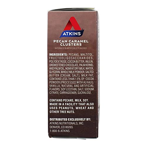 Atkins Endulge Pecan Caramel Clusters, 0.49 Ounce Pack Of 10