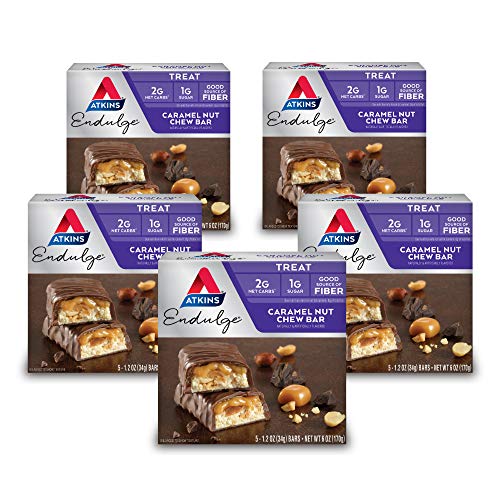 Atkins Endulge Treat Caramel Nut Chew Bar. Rich &Amp; Decadent Treat