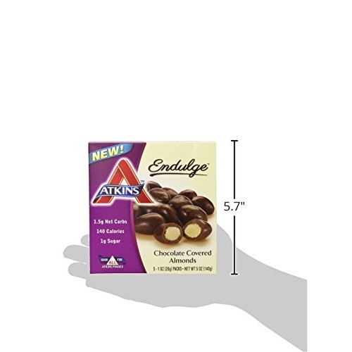 Atkins Endulge Treat Chocolate Covered Almonds. Rich &Amp; Crunchy.