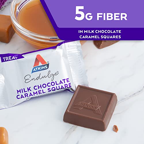 Atkins Endulge Treat Milk Chocolate Caramel Squares. Smooth &Amp; De