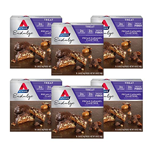 Atkins Endulge Treat, Pecan Caramel Clusters, Keto Friendly, 10