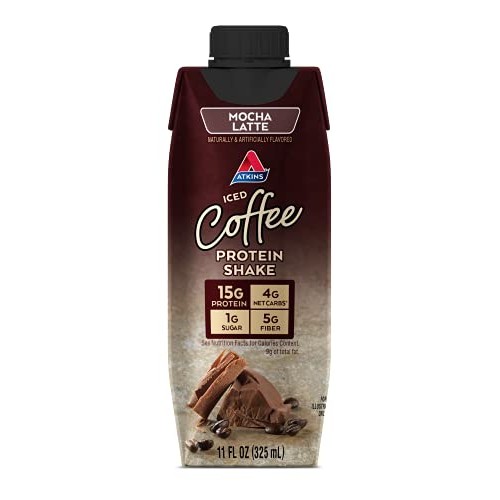 Atkins Gluten Free Protein-Rich Shake, Mocha Latte, Keto Friendl...