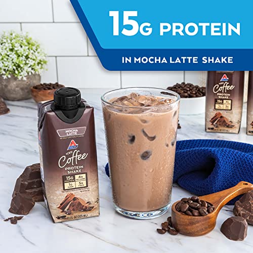 Atkins Gluten Free Protein-Rich Shake, Mocha Latte, Keto Friendl...