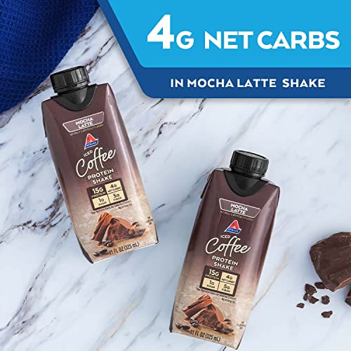 Atkins Gluten Free Protein-Rich Shake, Mocha Latte, Keto Friendl...