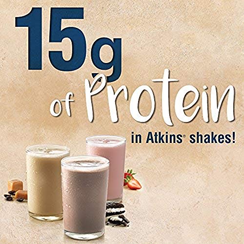 Atkins Iced Coffee Café au Lait Protein Shake, with Coffee and P...