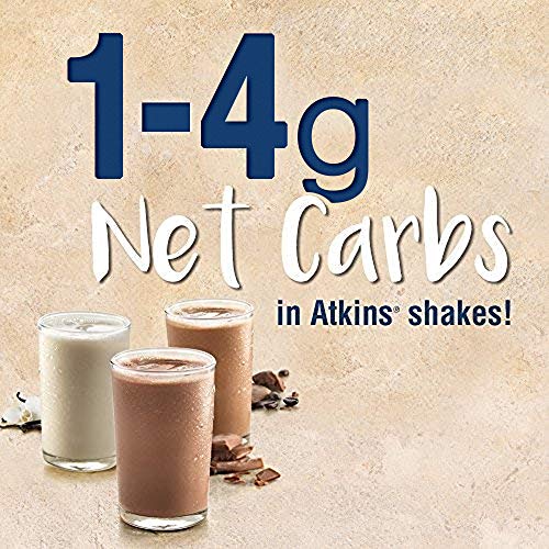 Atkins Iced Coffee Café au Lait Protein Shake, with Coffee and P...