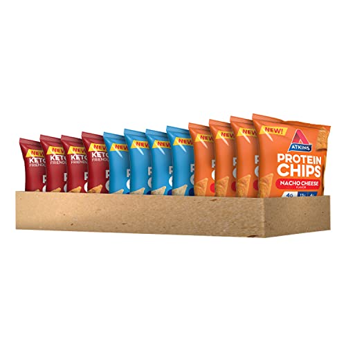 Atkins Protein Chips, Salty Snack Variety Pack, Chipotle Bbq, N