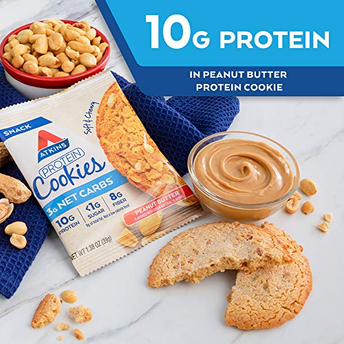 Atkins Protein Cookie Peanut Butter, 4 Count