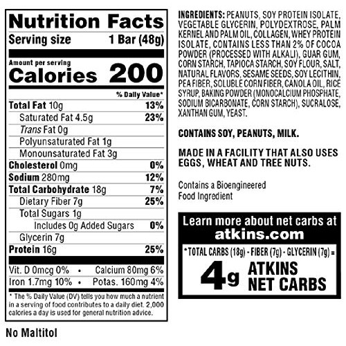 Atkins Protein Meal Bar, Chocolate Peanut Butter Pretzel, 5 Count