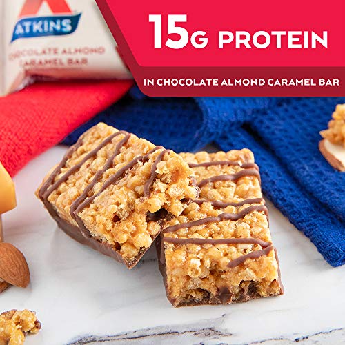 Atkins Protein-Rich Meal Bar, Keto Friendly, Chocolate Almond Ca...