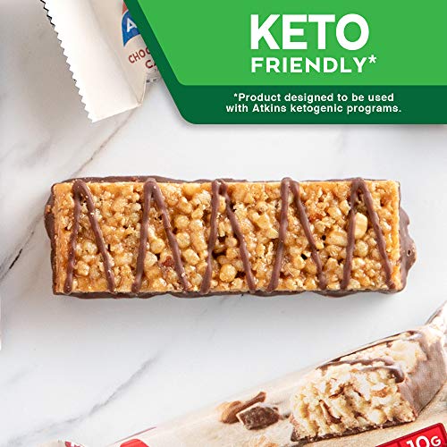 Atkins Protein-Rich Meal Bar, Keto Friendly, Chocolate Almond Ca...