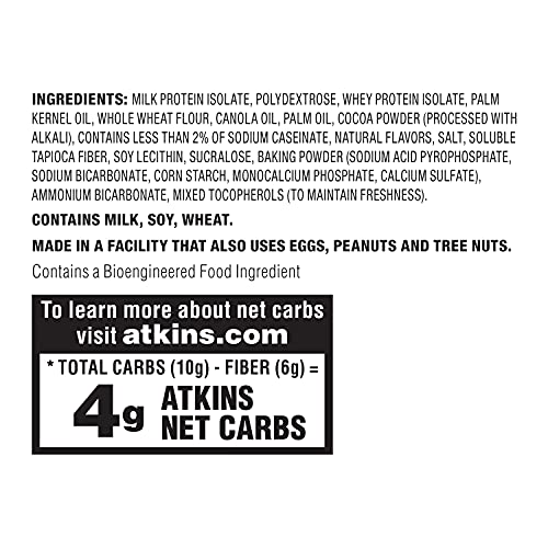 Atkins Protein Wafer Crisps, Chocolate Crème, Keto Friendly, 5 C...