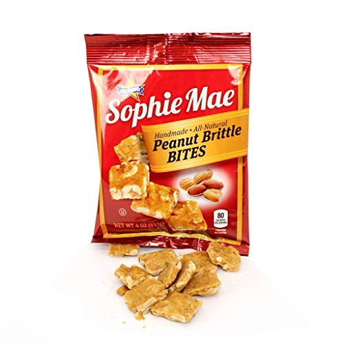 Sophie Mae Peanut Brittle Bites Candy, 4 Ounce, Pack Of 12
