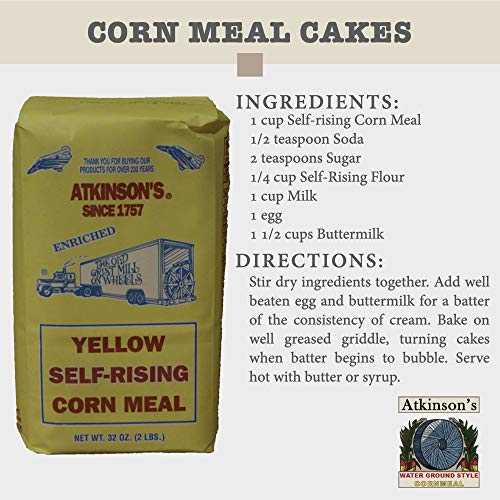 Atkinsons Yellow Self-Rising Corn Meal, 2 Lbs.
