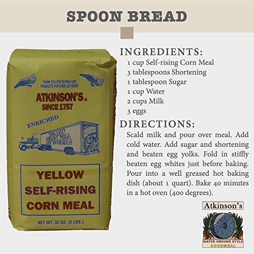Atkinsons Yellow Self-Rising Corn Meal, 2 Lbs.