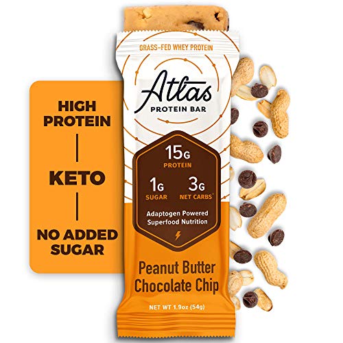 Atlas Bar - Keto Protein Bars, Peanut Butter Chocolate Chip - Hi