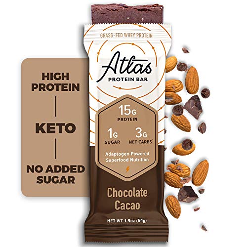 Atlas Protein Bar, Meal Replacement, Keto-Friendly Snack, Grass-