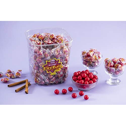 Atomic Fireballs Candy 4.05 Pound Bulk Tub