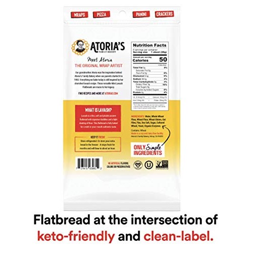 Atoria’S Family Bakery Mini Lavash Bread W/ Whole Grain &Amp; Flax │