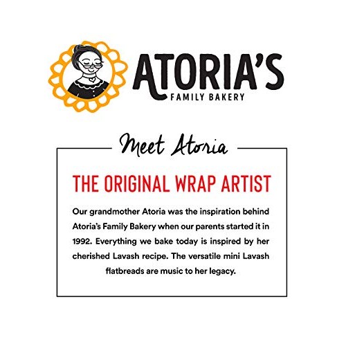 Atoria’S Family Bakery Mini Lavash Bread W/ Whole Grain &Amp; Flax │