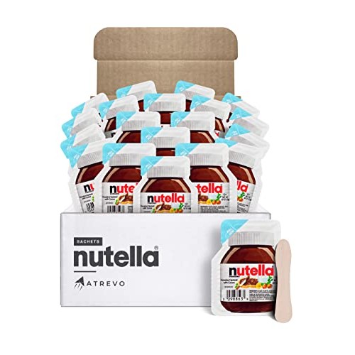 Nutella Chocolate Hazelnut Spread Mini Snack Pack to Go. Perfect... Nutella Chocolate Hazelnut Spread Mini Snack Pack to Go. Perfect...