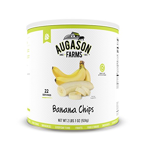 Augason Farms Banana Chips 2 Lbs 1 Oz No. 10 Can