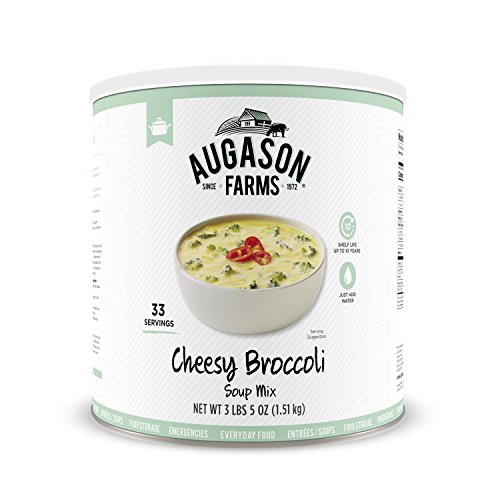 Augason Farms Cheesy Broccoli Soup Mix 3 Lbs 5 Oz No. 1 Can