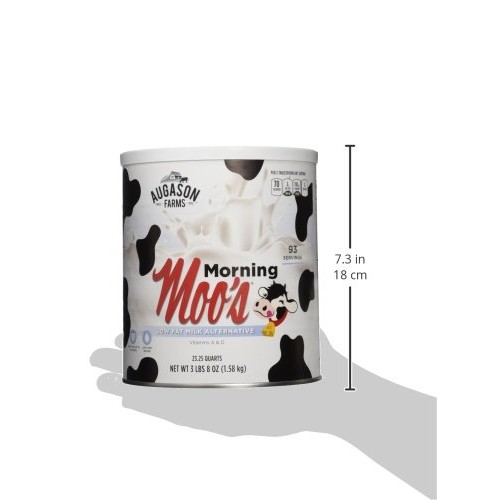 Augason Farms Morning Moos Low Fat Milk Alternative 3 Lbs 8 Oz