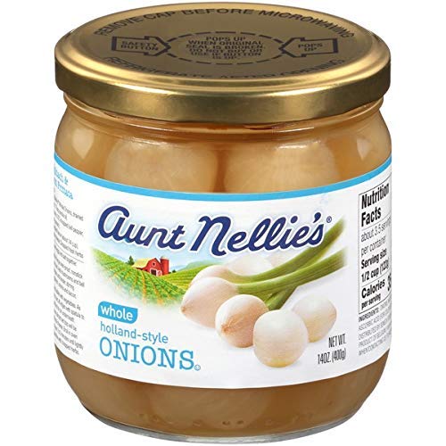 Aunt Nellies Holland Style Onions 14 Ounce Jar Pack Of 3