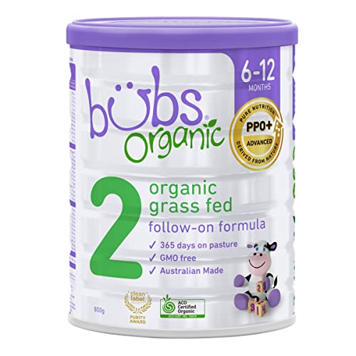 Bubs Organic Grass Fed Follow-On Formula Stage 2, Infants 6-12 M