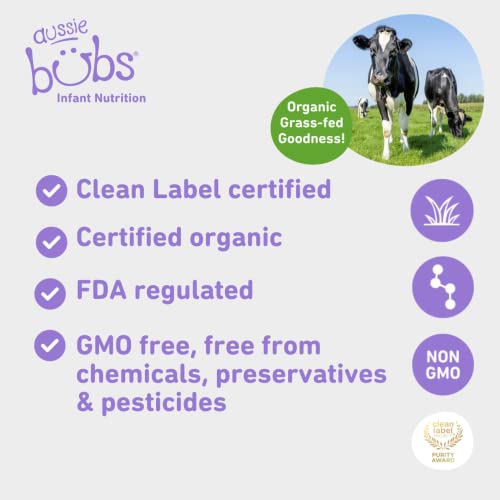 Bubs Organic Grass Fed Infant Formula Stage 1, Infants 0-6 Month