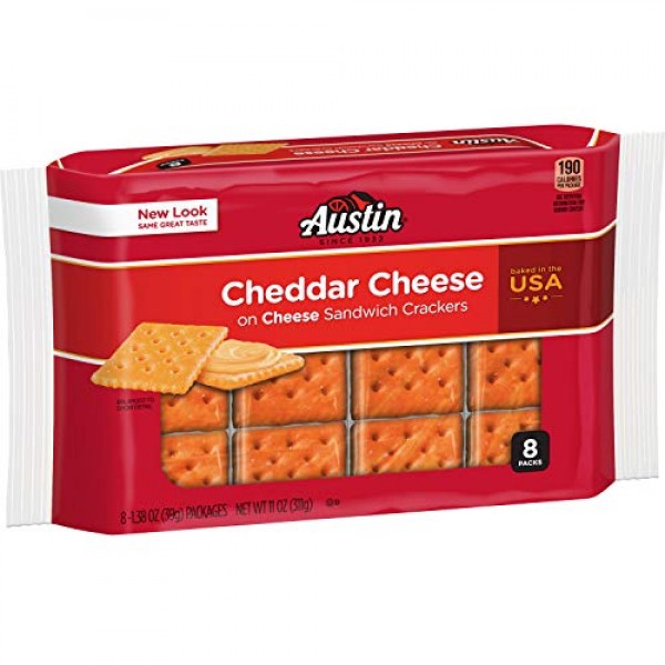 Austin, Sandwich Crackers, Cheese Crackers with Cheddar Cheese, ...