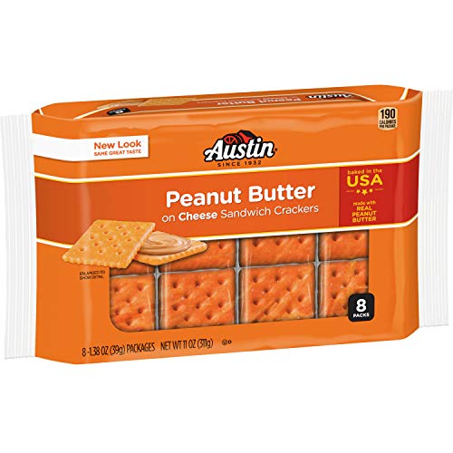 Austin, Sandwich Crackers, Cheese Crackers With Peanut Butter, 1 Austin, Sandwich Crackers, Cheese Crackers With Peanut Butter, 1