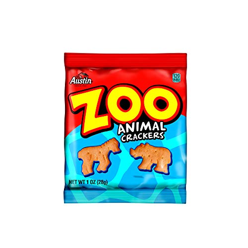 Kelloggs Austin Zoo Animal Crackers, 1 Ounce Pack Of 100