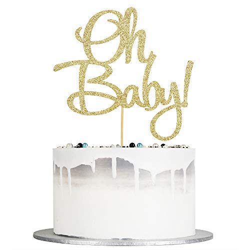 Auteby Oh Baby Cake Topper - Baby Shower For Boys And Girls