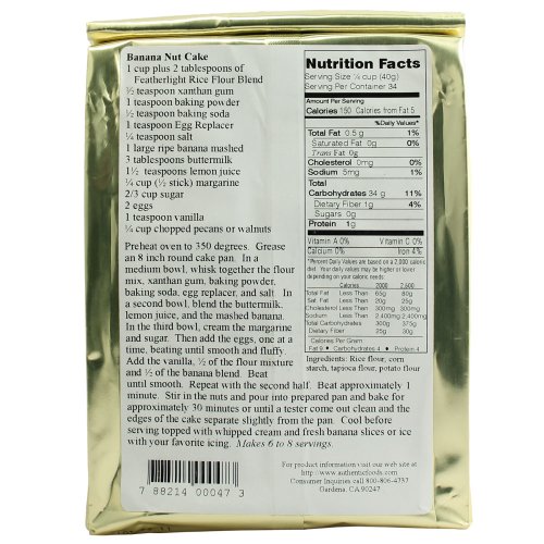 Authentic Foods Bettes Featherlight Rice Flour Blend - 3Lb