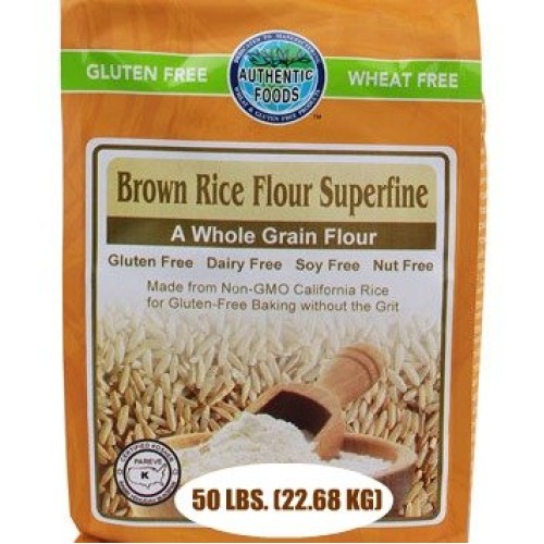 Authentic Foods Superfine Brown Rice Flour, 50 Pound