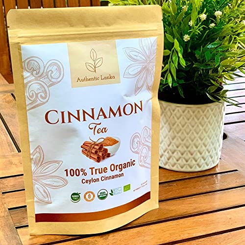 Authentic Lanka Ceylon Cinnamon Tea, Herbal Spice Tea, Organic C...