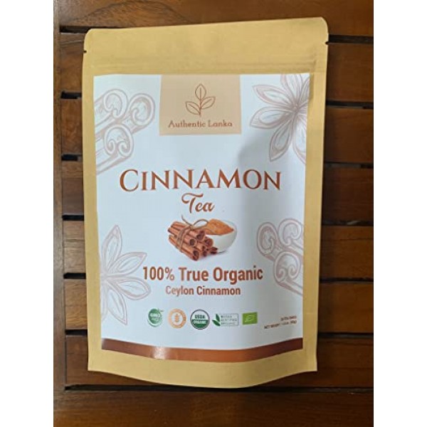 Authentic Lanka Ceylon Cinnamon Tea, Herbal Spice Tea, Organic C...