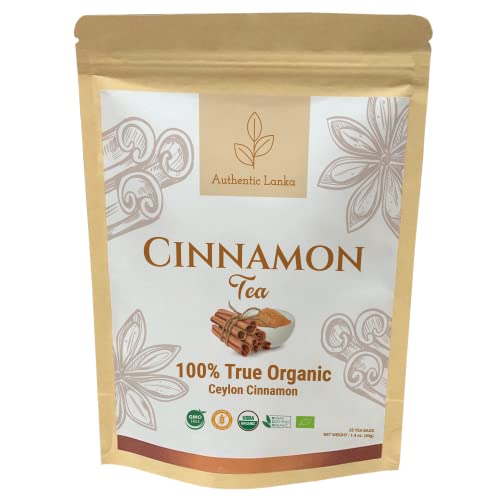 Authentic Lanka Ceylon Cinnamon Tea, Herbal Spice Tea, Organic C...