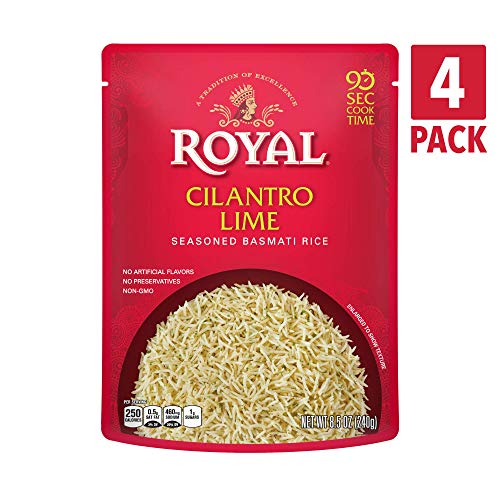 Authentic Royal Ready To Heat Rice, Cilantro Lime, 4 Count