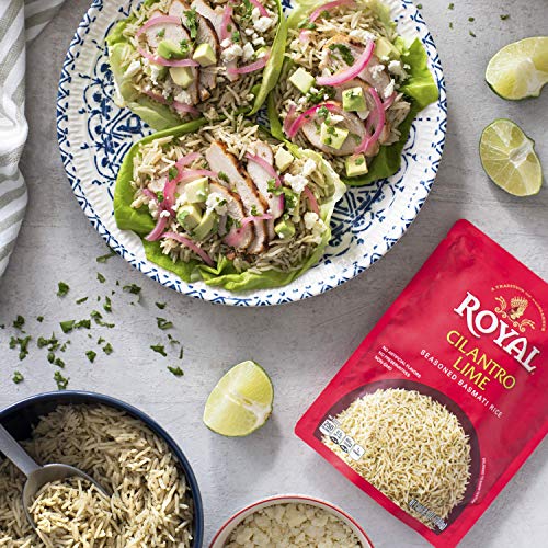 Authentic Royal Ready To Heat Rice, Cilantro Lime, 4 Count
