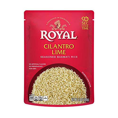 Authentic Royal Ready To Heat Rice, Cilantro Lime, 4 Count