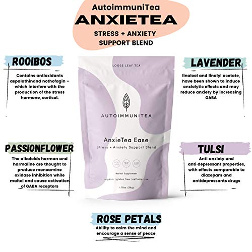 Aip Diet Herbal Tea - Anxiety &Amp; Stress Relief Blend For Autoimmu