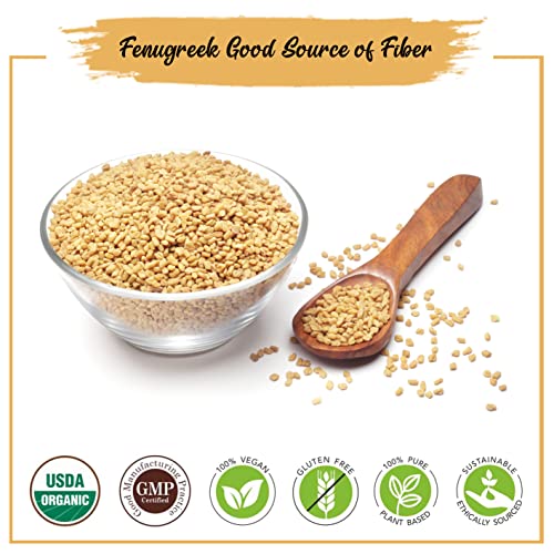 AVADOR USDA Certified Organic All Natural Fenugreek Seed 200 Gra...