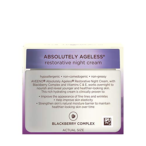 Aveeno Absolutely Ageless Restorative Night Cream Facial Moistur
