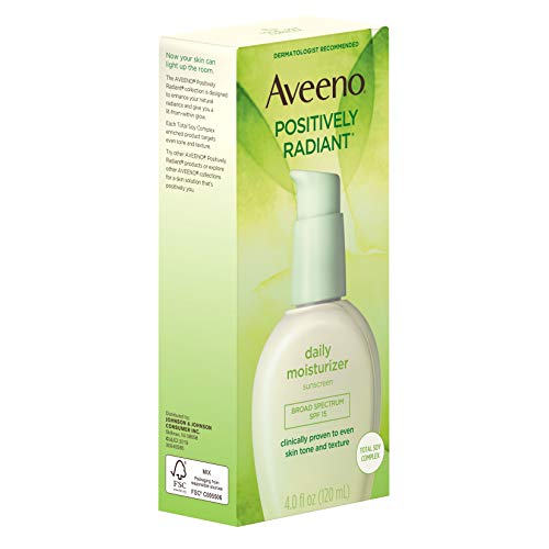 Aveeno Positively Radiant Daily Face Moisturizer With Broad Spec
