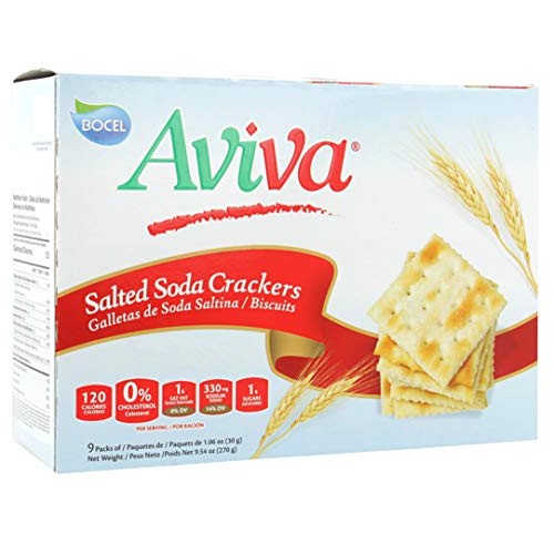 Aviva Soda Cracker 10 Individual Fresh Packs Box Saltine Soda