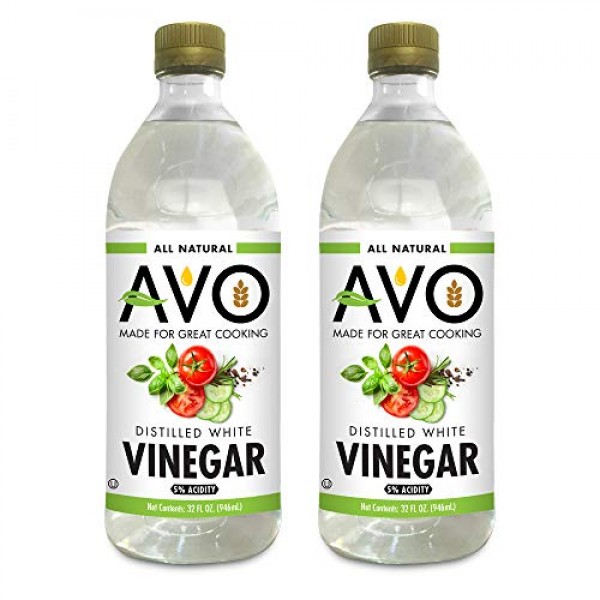 2-PK AVO Pure Natural Distilled White Vinegar – 5% Acidity For C...